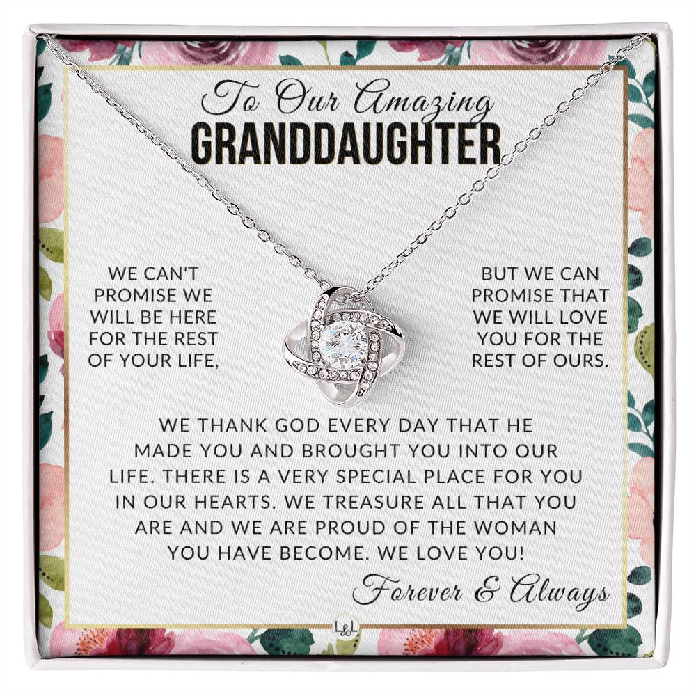 Gift For Our Granddaughter - I Love You - Meaningful Granddaughter Gift For Her Birthday, Christmas or For Graduation - Liliana and Liam