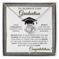 Grad Gift For Her - Pendant Necklace + Heartfelt Graduation Message - Gift Idea For The Graduate - Liliana and Liam