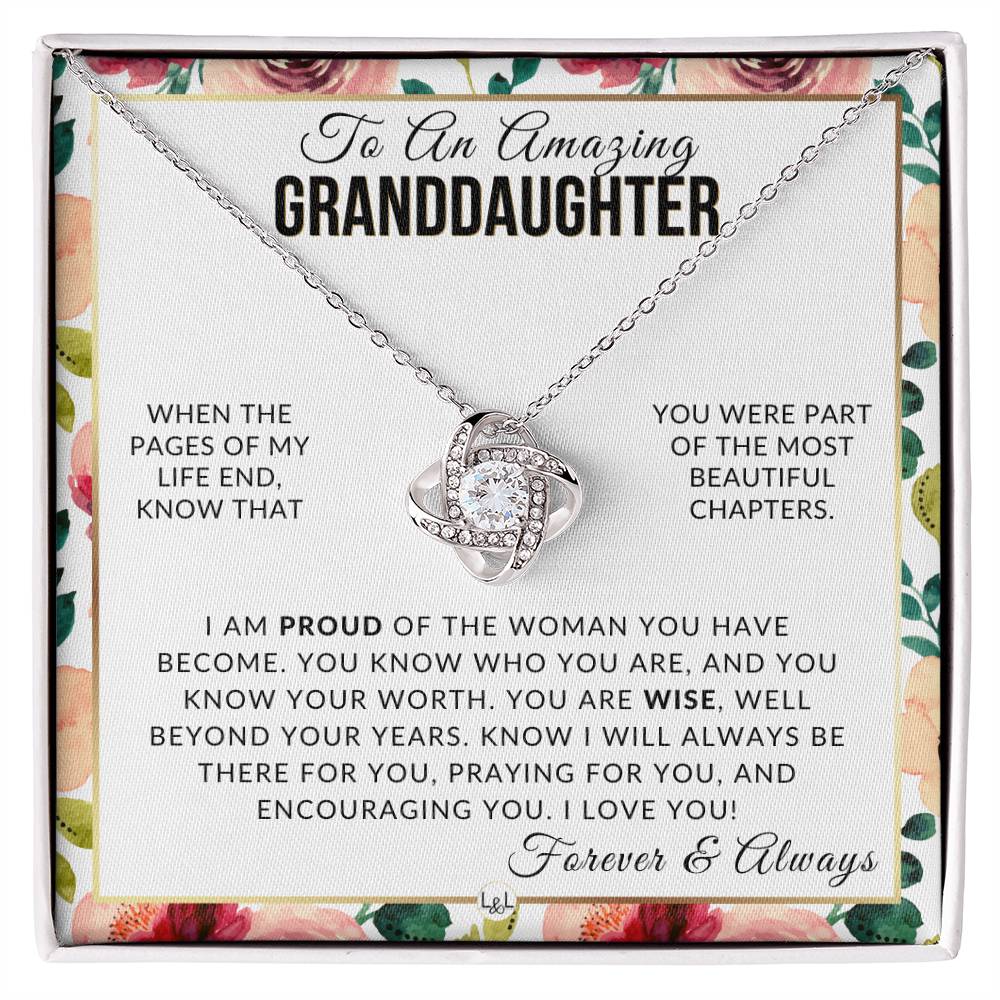 Granddaughter Gift - The Best Part - Meaningful Granddaughter Gift For Her Birthday, Christmas or For Graduation