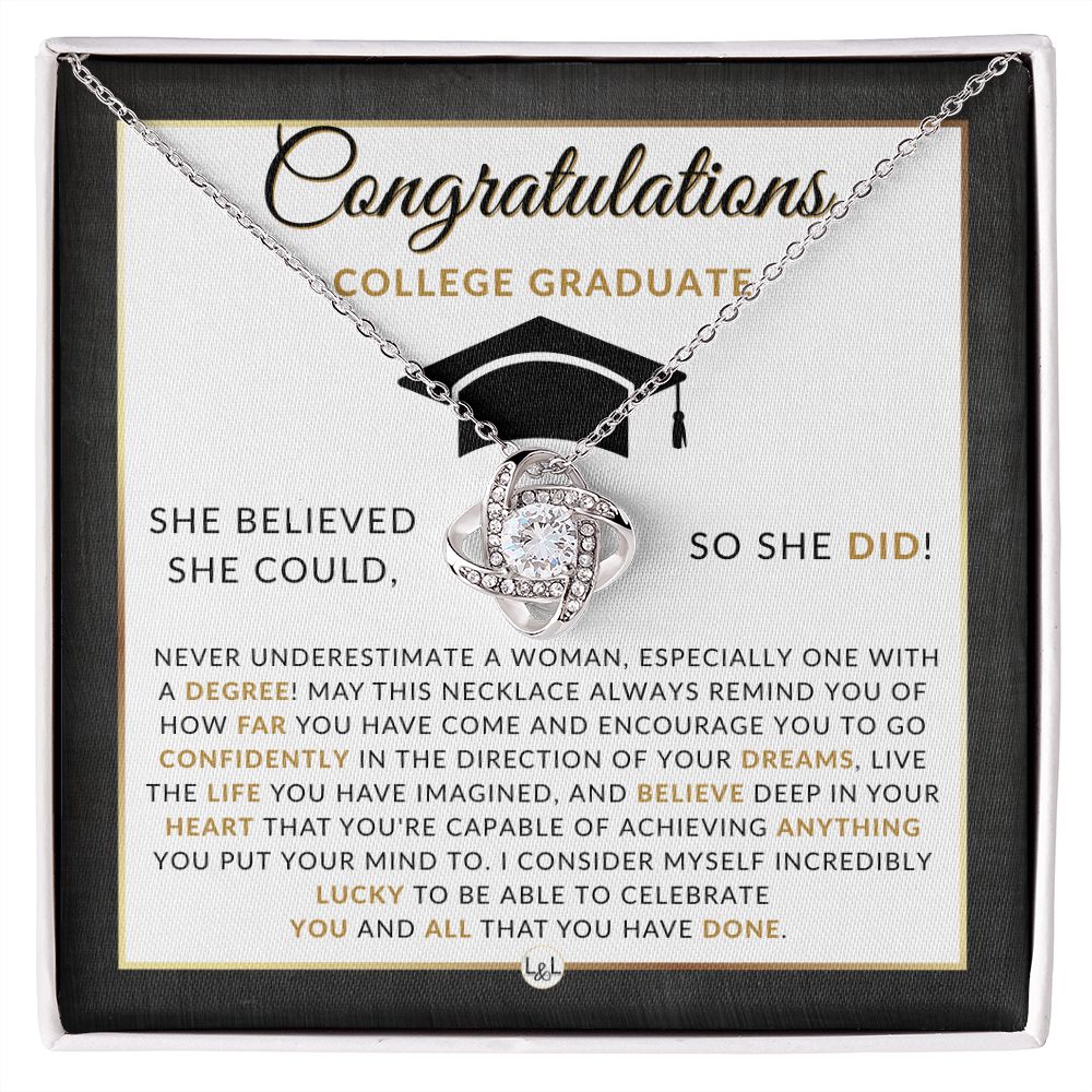 2024 College Graduate Gift For Her - Meaningful Milestone Necklace - 2024 College Graduation Gift For Her