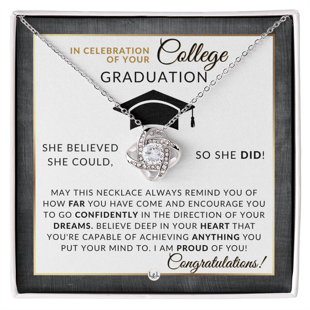 College Graduation Gift For Her - Meaningful Milestone Necklace - Graduation Gift For Her