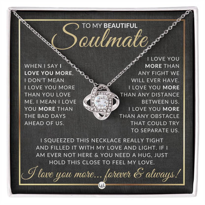 Surprise Gift For Soulmate - Pendant Necklace - Sentimental and Romantic Christmas Gift, Valentine's Day, Birthday or Anniversary Present - Liliana and Liam
