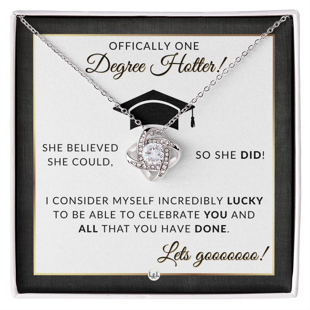 Grad Gift For Her - Meaningful Milestone Necklace - Graduation Gift For Her - One Degree Hotter - Liliana and Liam