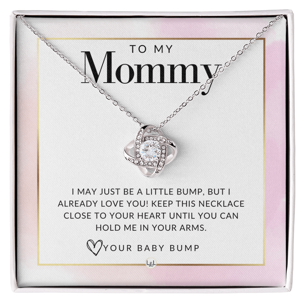 To Mom To Be From Baby Bump - Beautiful Pendant Necklace To Celebrate Mom - Gift Idea For Her