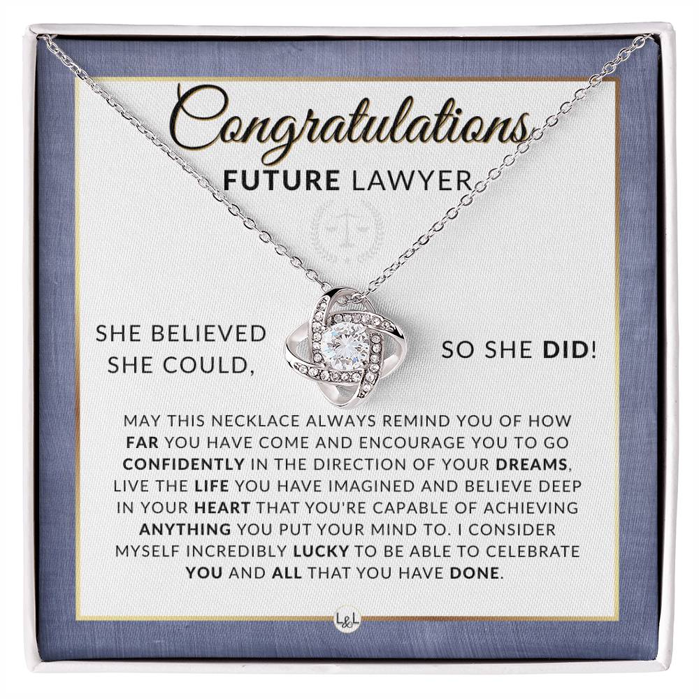 Law School Acceptance Gift - Graduation Gift Idea For Future Lawyer - Liliana and Liam