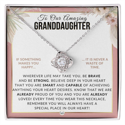 Gift For Our Granddaughter - Special Place In My Heart - Meaningful Granddaughter Gift For Her Birthday, Christmas or For Graduation - Liliana and Liam