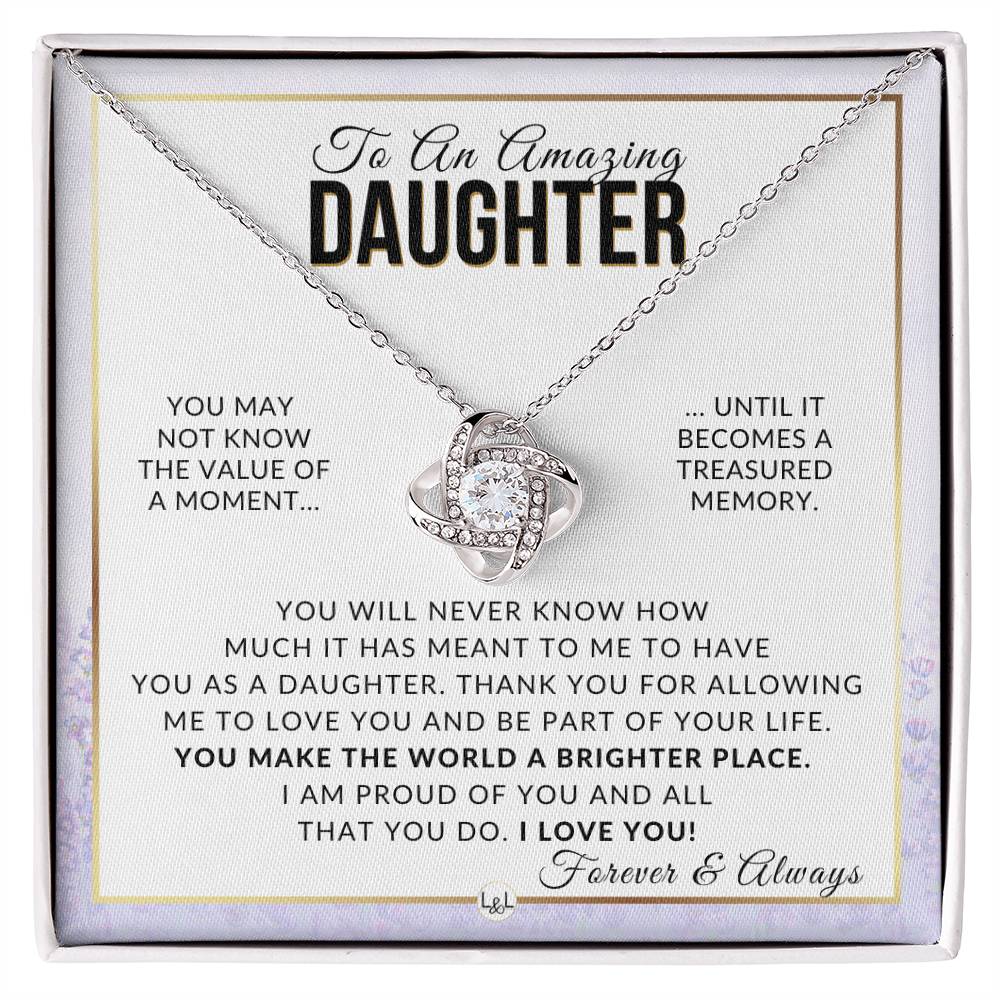 Daughter Gift - Proud Of You - Meaningful Gift For Her Birthday, Christmas or For Graduation - Liliana and Liam