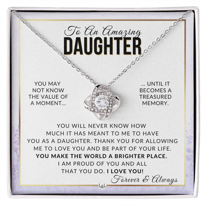 Daughter Gift - Proud Of You - Meaningful Gift For Her Birthday, Christmas or For Graduation - Liliana and Liam