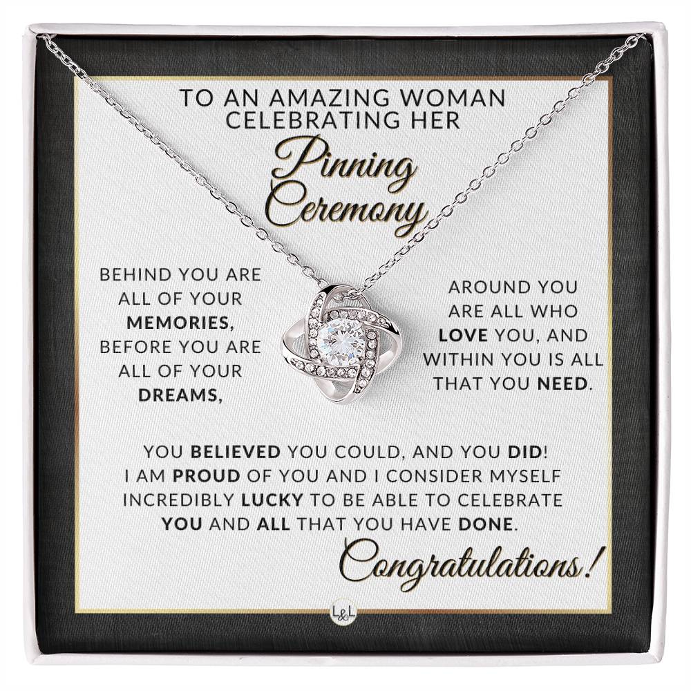 Pinning Ceremony Gift, Nurse Graduation Gift for Her, Nursing School Graduation Gift - 2024 Graduation Gift Idea For Her - Pendant Necklace + Graduation Message - Liliana and Liam