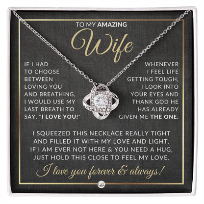 Romantic Gift For Wife - Pendant Necklace - Sentimental and Romantic Christmas Gift, Valentine's Day, Birthday or Anniversary Present - Liliana and Liam