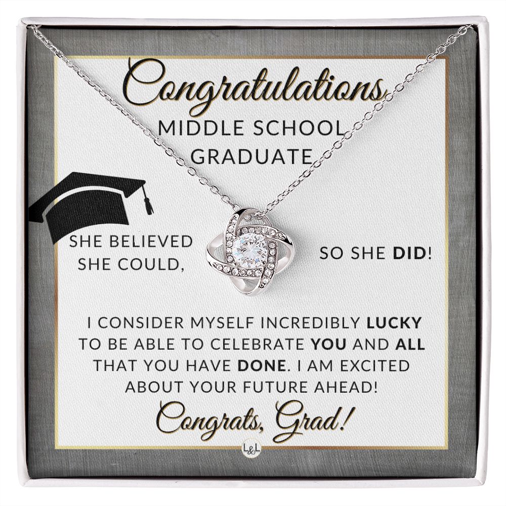 8th Grade Graduation Necklace for Girls | Middle School Gift Liliana and Liam 8th Grade Graduation Necklace for Girls | Middle School Gift Liliana and Liam