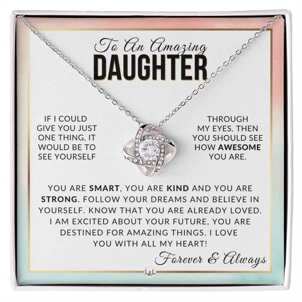 Daughter Gift - With All My Heart - Meaningful Gift For Her Birthday, Christmas or For Graduation - Liliana and Liam
