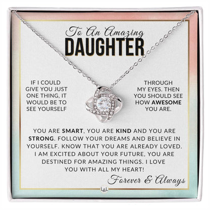 Daughter Gift - With All My Heart - Meaningful Gift For Her Birthday, Christmas or For Graduation - Liliana and Liam