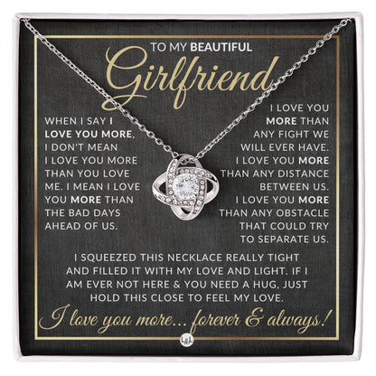 Surprise Gift Idea For Girlfriend - Necklace + Sentimental Message - Romantic Christmas Gift, Valentine's Day, Birthday or Anniversary Present - Liliana and Liam