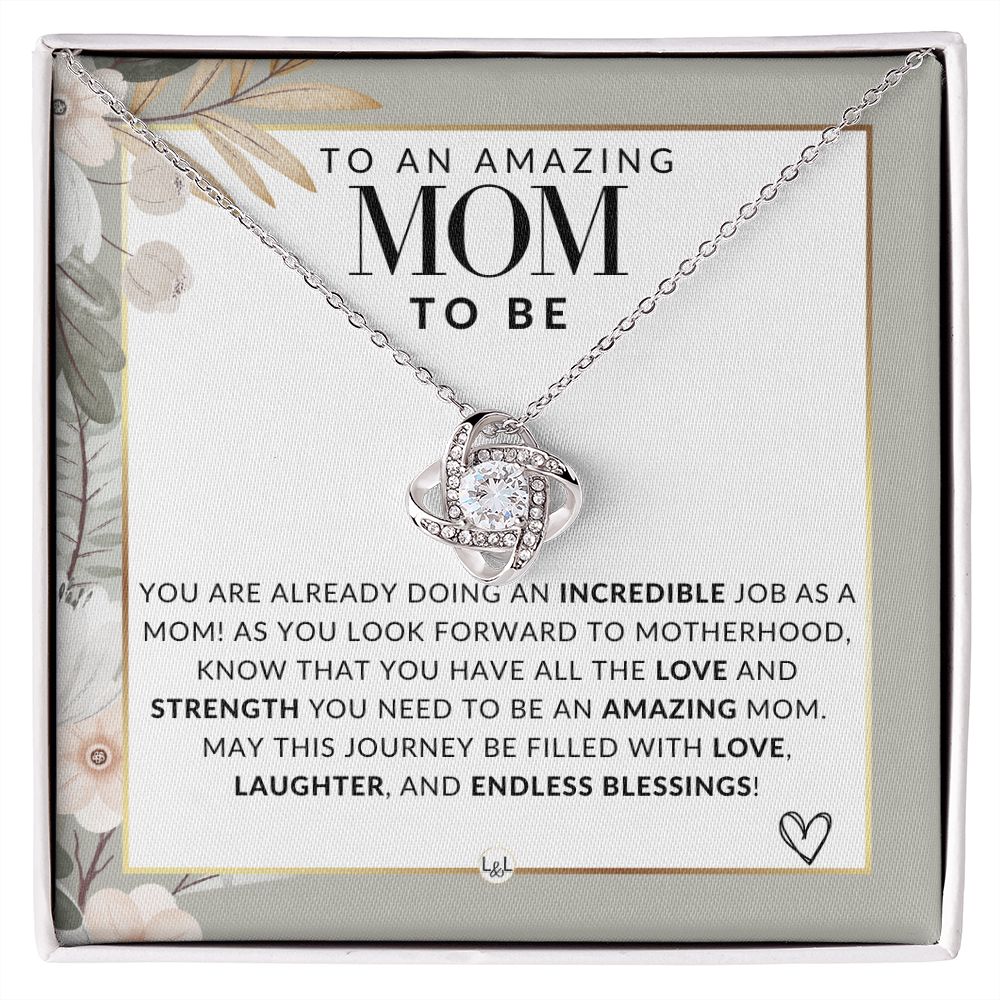Mom To Be Necklace - Beautiful Pendant Necklace To Celebrate Mom - Great Birthday, Mother's Day or Christmas Gift Idea For Her