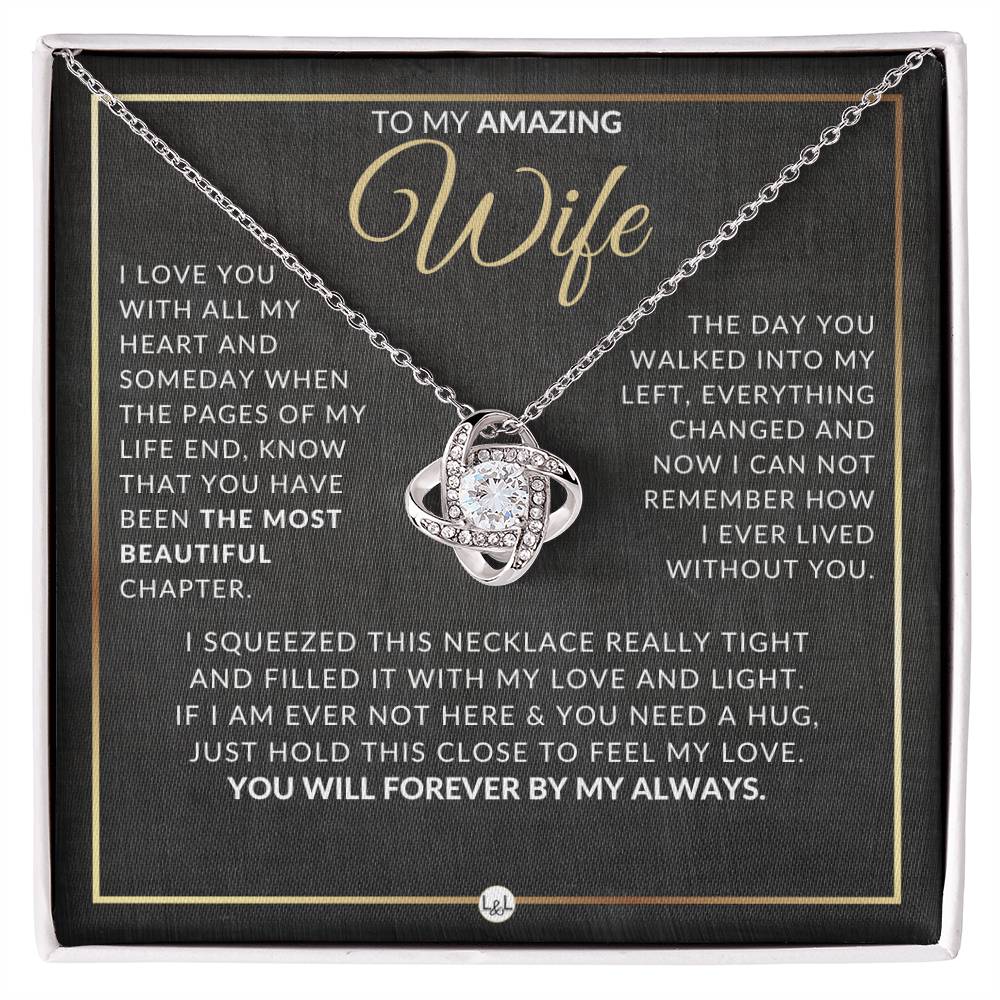 Best Gift For Wife - Beautiful Women's Pendant Necklace For Your Wife + Heartfelt Message For Her From Husband