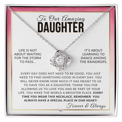 Gift For Our Daughter - Dance - Meaningful Gift For Her Birthday, Christmas or For Graduation - Liliana and Liam