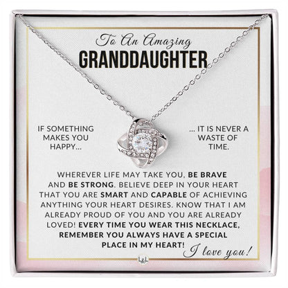 Granddaughter Gift - Be Brave, Be Strong Meaningful Granddaughter Gift For Her Birthday, Christmas or For Graduation - Liliana and Liam