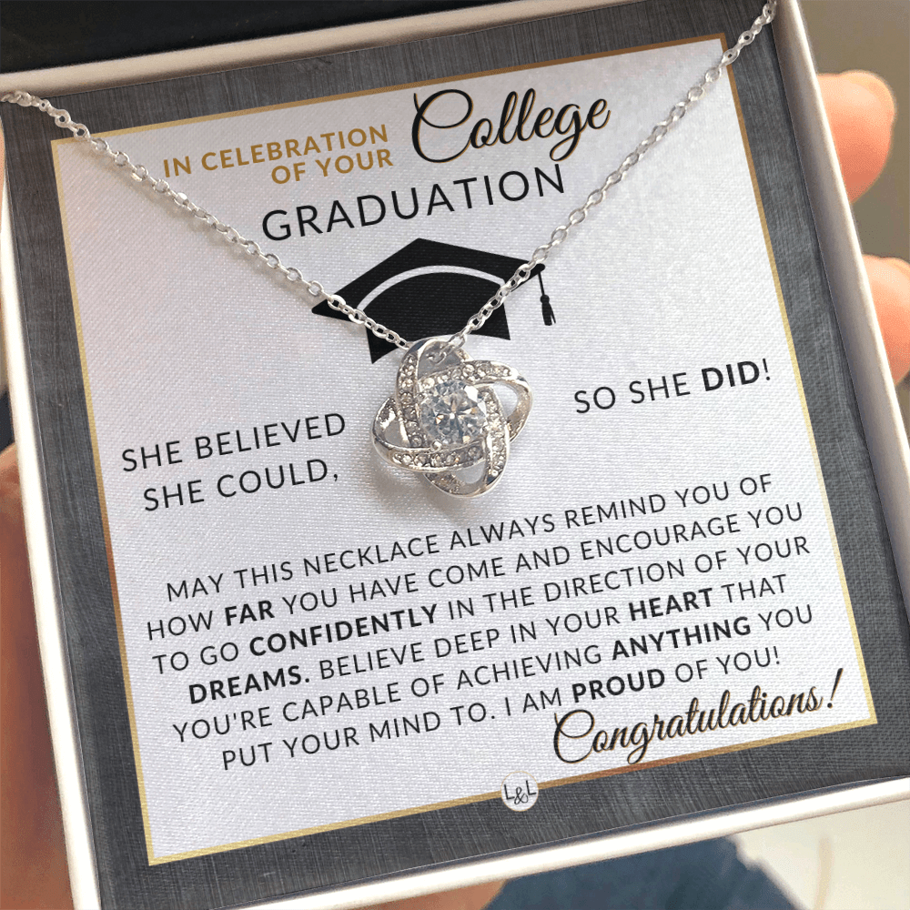 College Graduation Gift For Her - Meaningful Milestone Necklace - Graduation Gift For Her