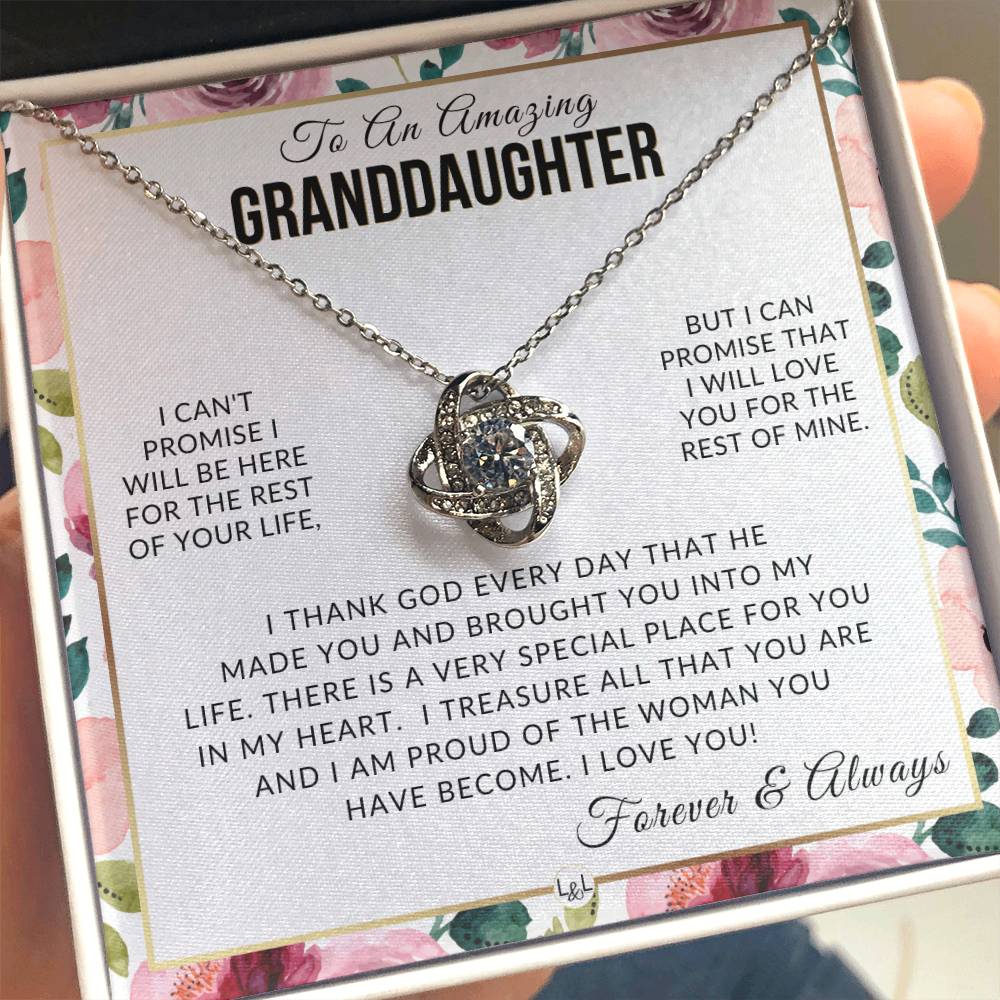 Granddaughter Gift - I Love You - Meaningful Granddaughter Gift For Her Birthday, Christmas or For Graduation