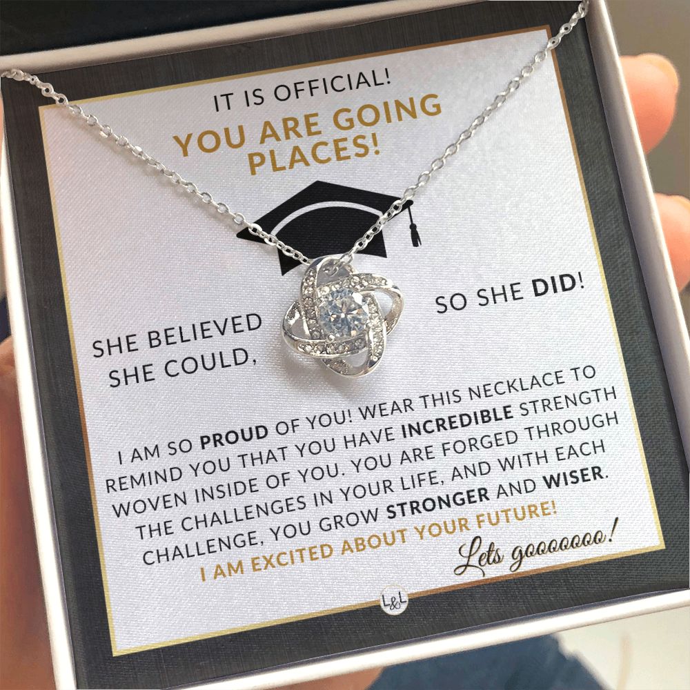 2024 College Grad Gift For Her - Meaningful Milestone Necklace - 2024 College Graduation Gift For A Woman
