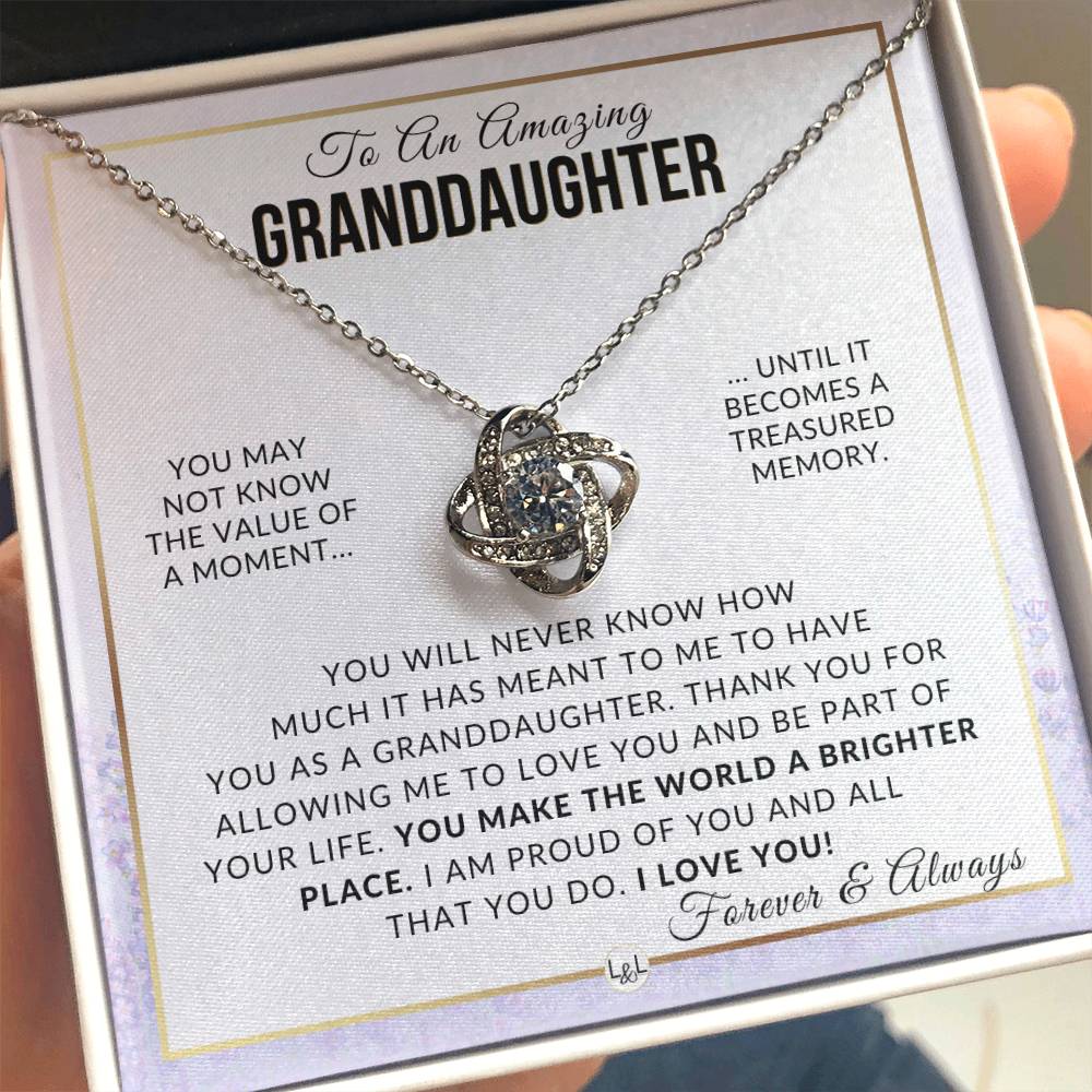 Granddaughter Gift - Proud Of You - Meaningful Granddaughter Gift For Her Birthday, Christmas or For Graduation