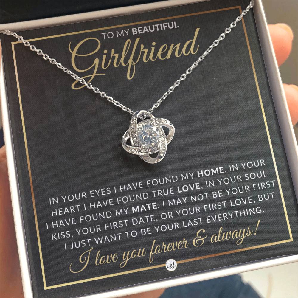 Unique Gift For Girlfriend - Pendant Necklace - Sentimental and Romantic Christmas Gift, Valentine's Day, Birthday or Anniversary Present