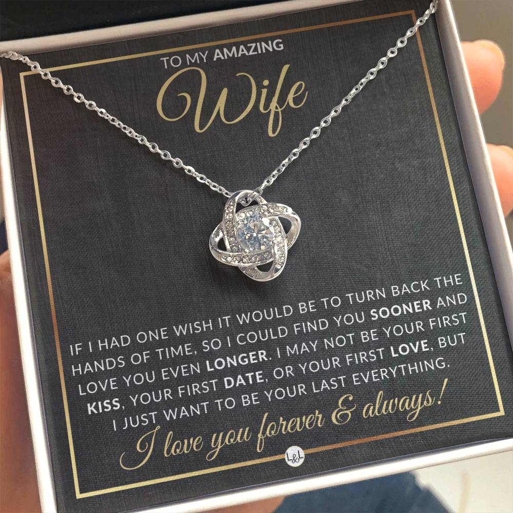 Special Gift For Wife - Pendant Necklace - Sentimental and Romantic Christmas Gift, Valentine's Day, Birthday or Anniversary Present