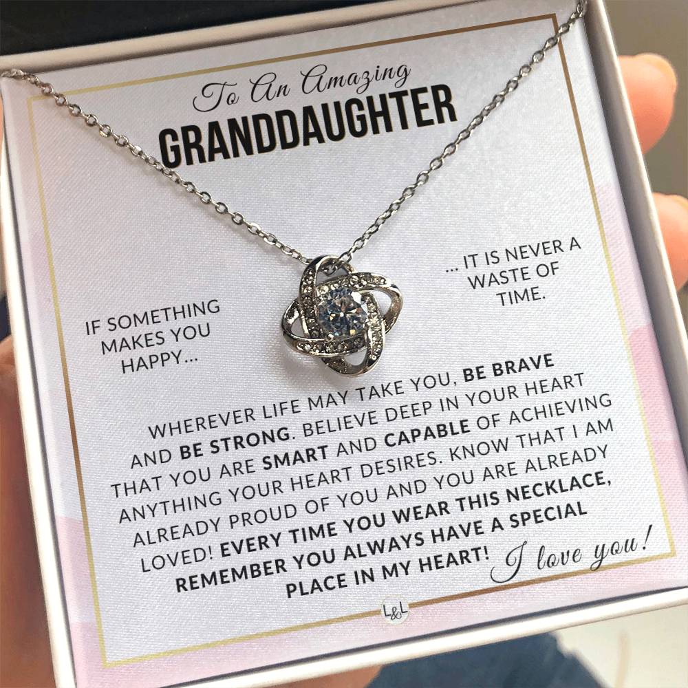 Granddaughter Gift - Be Brave, Be Strong Meaningful Granddaughter Gift For Her Birthday, Christmas or For Graduation