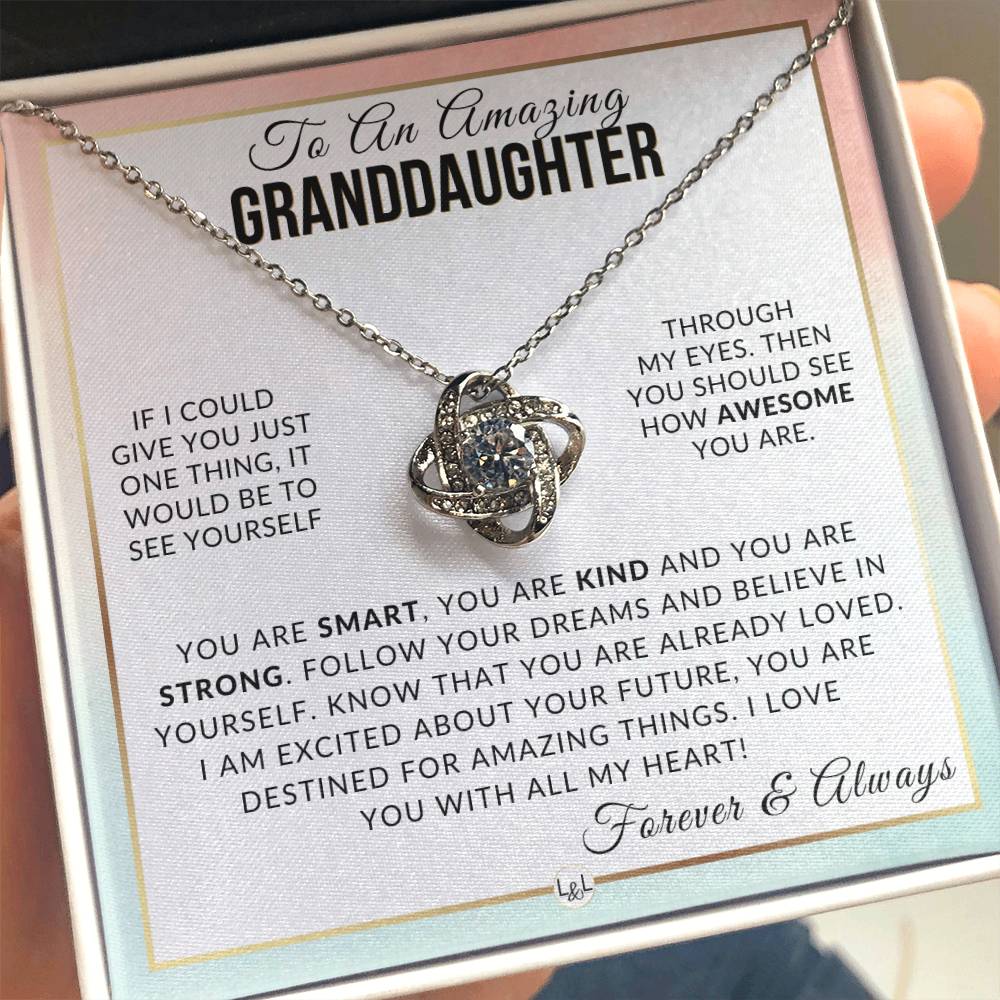 Granddaughter Gift - With All My Heart - Meaningful Granddaughter Gift For Her Birthday, Christmas or For Graduation