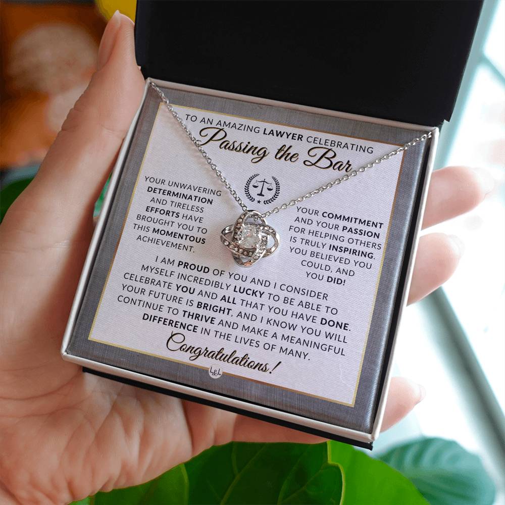 Passing The Bar - Congratulations Gift For New Lawyer, Lawyer Graduation - Law School Graduation Gift Idea For Her - Liliana and Liam