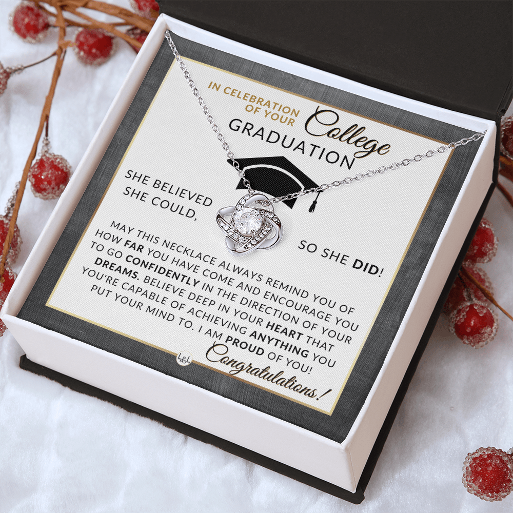 College Graduation Gift For Her - Meaningful Milestone Necklace - Graduation Gift For Her