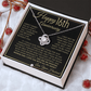16th Anniversary Gift For Wife - Beautiful Women's Pendant Necklace + Heartfelt Anniversary Message - Liliana and Liam