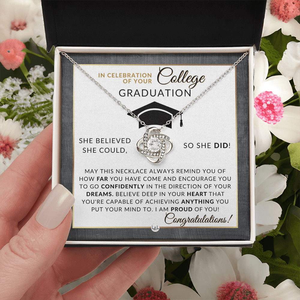 College Graduation Gift For Her - Meaningful Milestone Necklace - Graduation Gift For Her