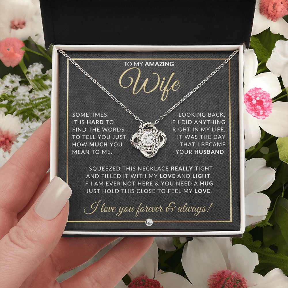 Surprise Gift For Wife - Pendant Necklace - Sentimental and Romantic Christmas Gift, Valentine's Day, Birthday or Anniversary Present