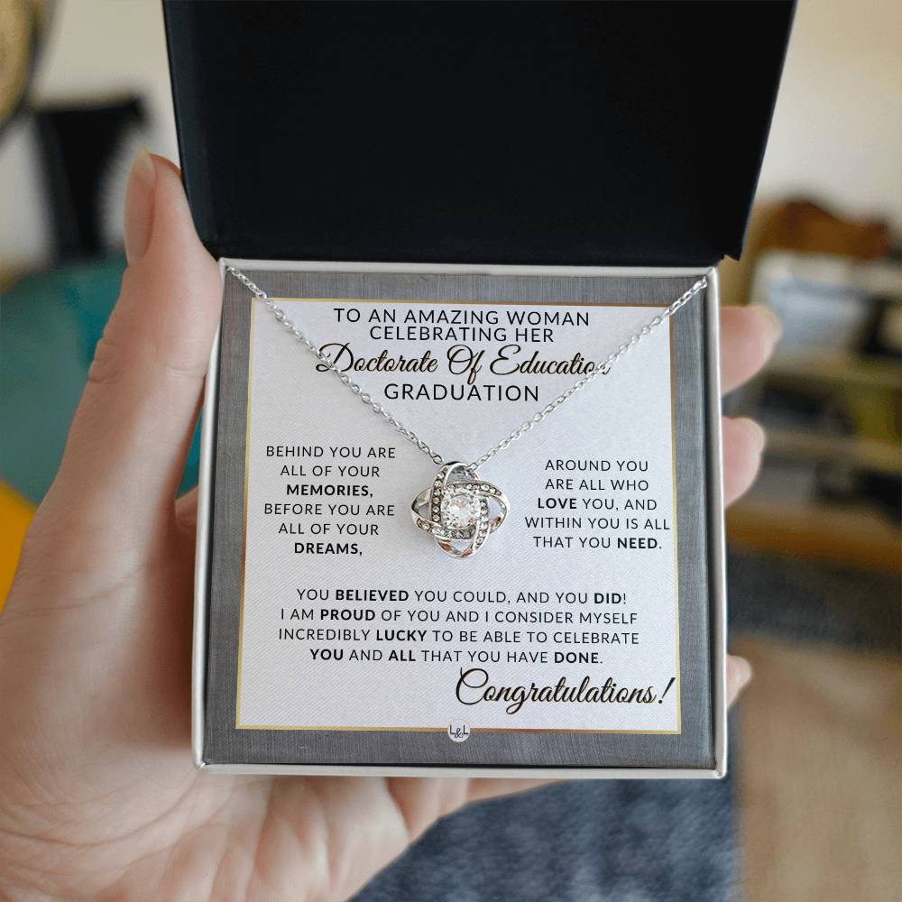 Doctorate of Education Gift - EDD Graduation Gift Idea For Her - 2024 Graduation Gift Idea For Her - Liliana and Liam