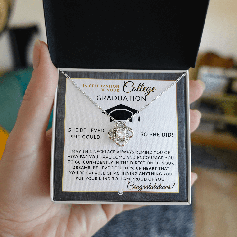 College Graduation Gift For Her - Meaningful Milestone Necklace - Graduation Gift For Her