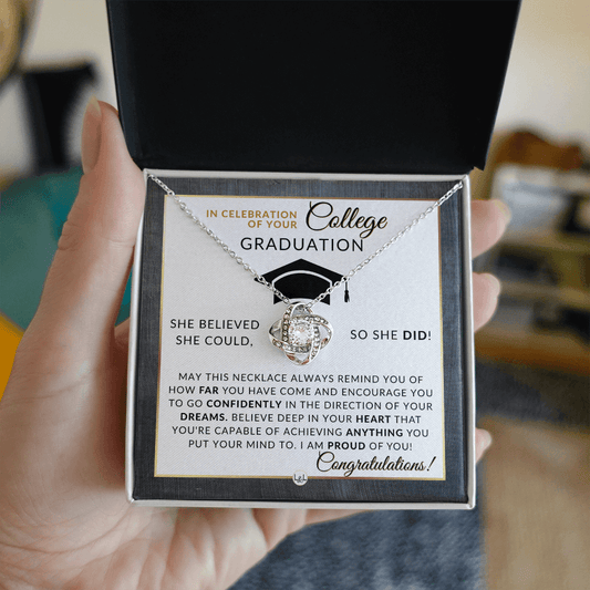 College Graduation Gift For Her - Meaningful Milestone Necklace - Graduation Gift For Her