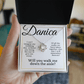 Will You Walk Me Down The Aisle - Give Me Away Proposal - Custom Name - Liliana and Liam