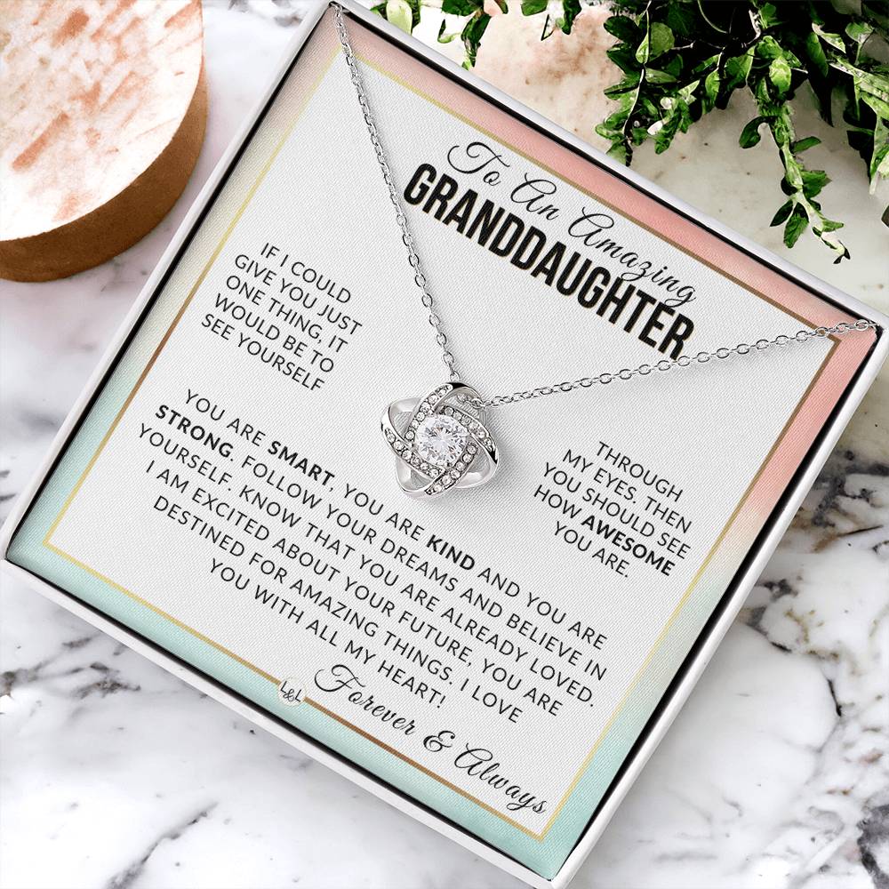 Granddaughter Gift - With All My Heart - Meaningful Granddaughter Gift For Her Birthday, Christmas or For Graduation
