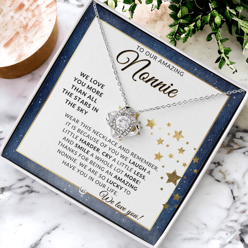 Our Nonnie Gift - Meaningful Necklace - Great For Mother's Day, Christmas, Her Birthday, Or As An Encouragement Gift