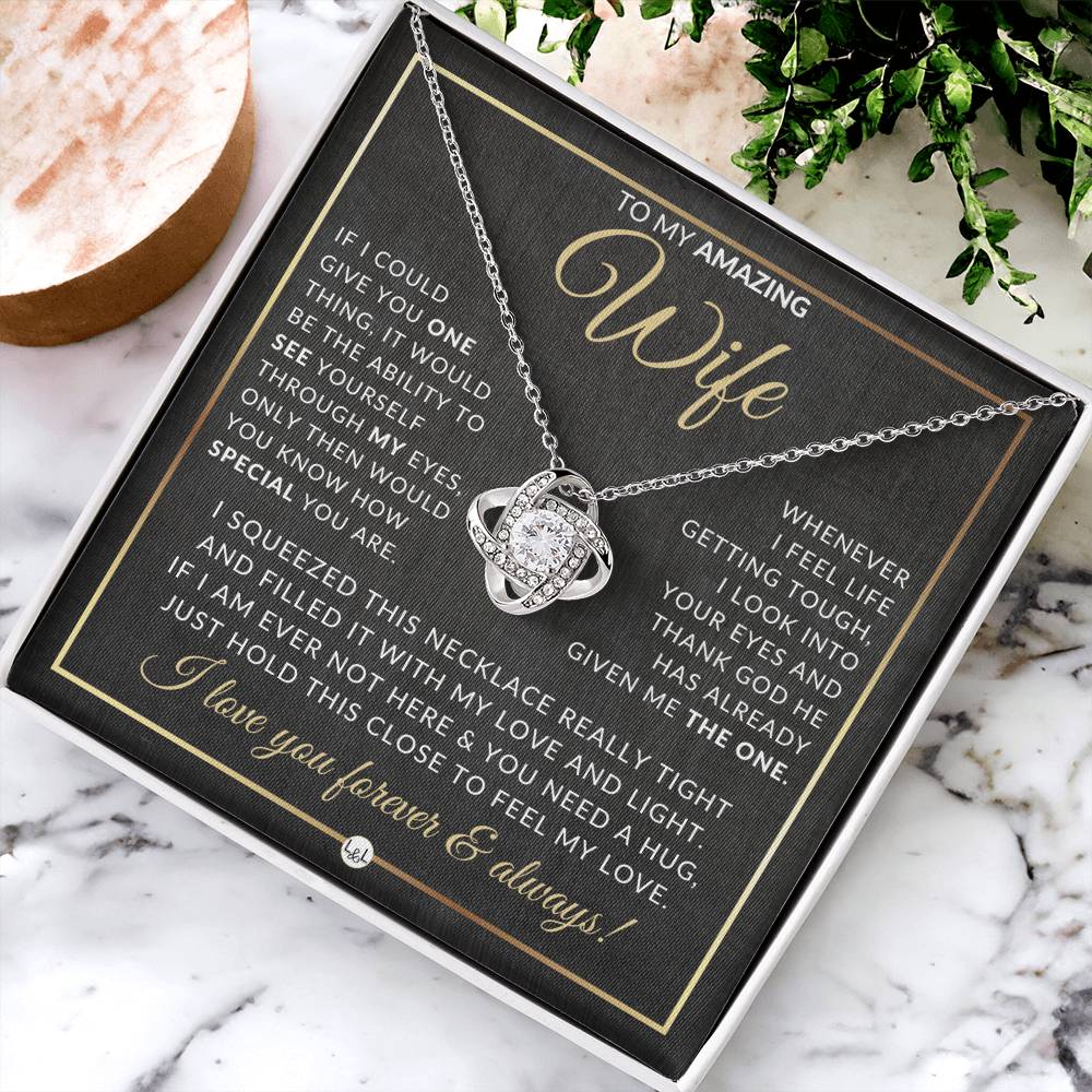 Gift Idea For Wife Who Has Everything - Pendant Necklace - Sentimental and Romantic Christmas Gift, Valentine's Day, Birthday or Anniversary Present