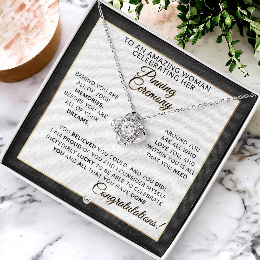 Pinning Ceremony Gift, Nurse Graduation Gift for Her, Nursing School Graduation Gift - 2024 Graduation Gift Idea For Her - Pendant Necklace + Graduation Message - Liliana and Liam