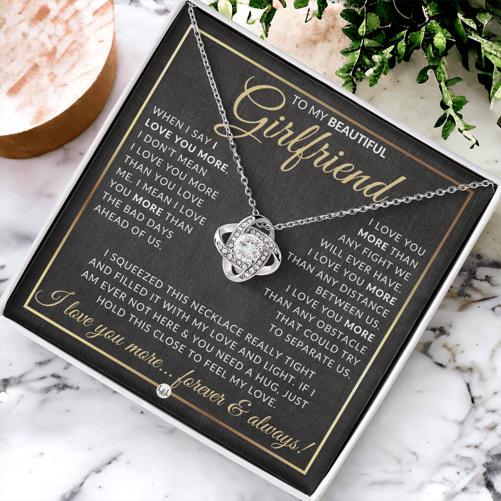 Surprise Gift For Girlfriend - Pendant Necklace - Sentimental and Romantic Christmas Gift, Valentine's Day, Birthday or Anniversary Present