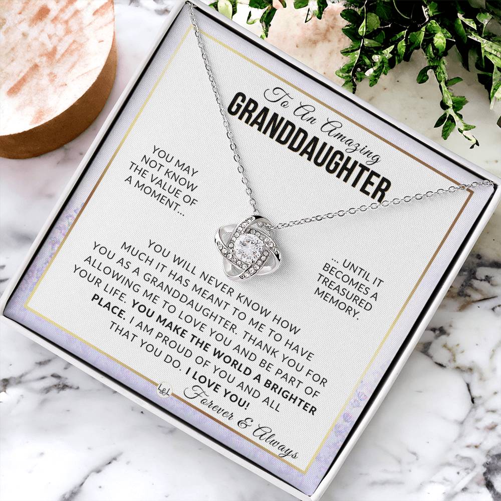Granddaughter Gift - Proud Of You - Meaningful Granddaughter Gift For Her Birthday, Christmas or For Graduation