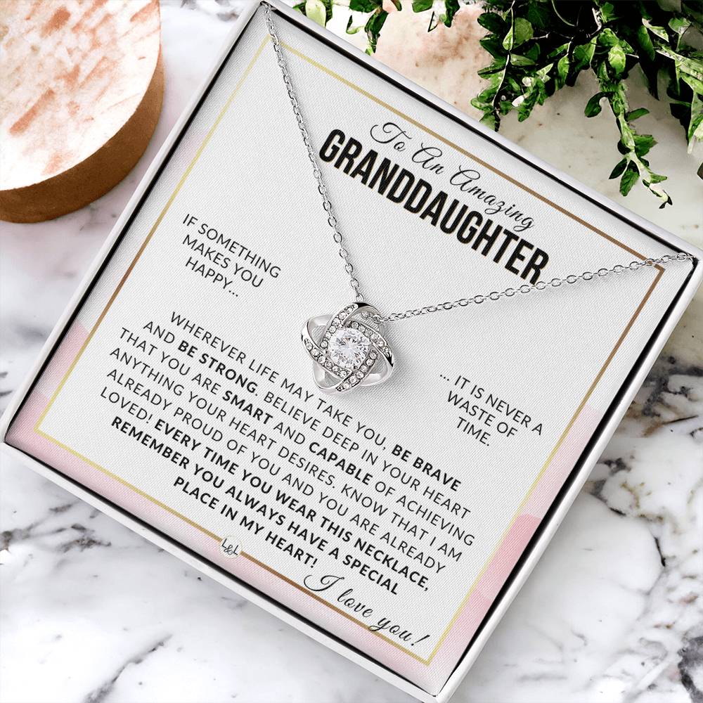 Granddaughter Gift - Be Brave, Be Strong Meaningful Granddaughter Gift For Her Birthday, Christmas or For Graduation