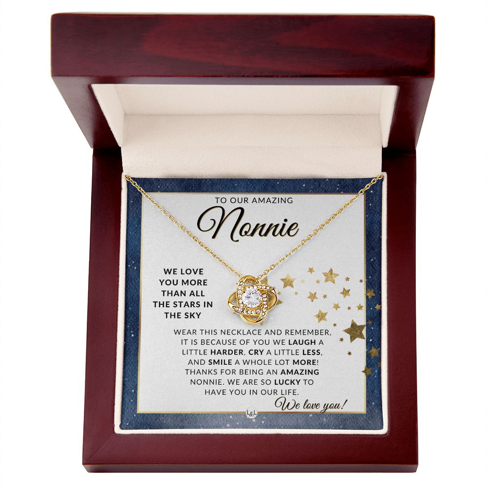 Our Nonnie Gift - Meaningful Necklace - Great For Mother's Day, Christmas, Her Birthday, Or As An Encouragement Gift