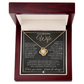 To My Beautiful Wife - Pendant Necklace - Sentimental and Romantic Christmas Gift, Valentine's Day, Birthday, Anniversary