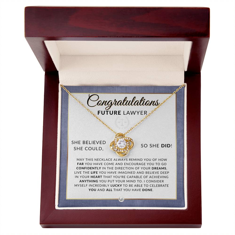 Law School Acceptance Gift - Graduation Gift Idea For Future Lawyer - Liliana and Liam