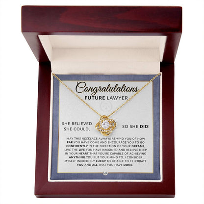 Law School Acceptance Gift - Graduation Gift Idea For Future Lawyer - Liliana and Liam